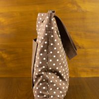 Dorothy in Catland - brown bag with white dots