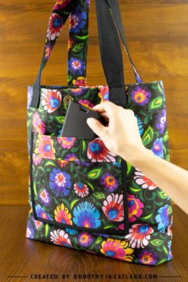 Dorothy in Catland - women floral bag