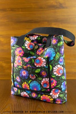 Dorothy in Catland - women floral bag