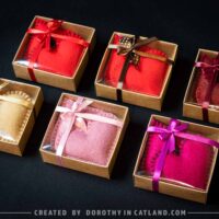 Dorothy in Catland - hearts 2pcs - different colors - zawieszki - kolorowe serca - Colourful hearts – hanging ornaments - bag charm