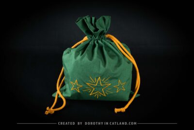 Dorothy in Catland - Woreczek prezentowy z gwiazdkami - Gift bag with drawstring and stars