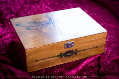 Dorothy in Catland - Green dragonfly box